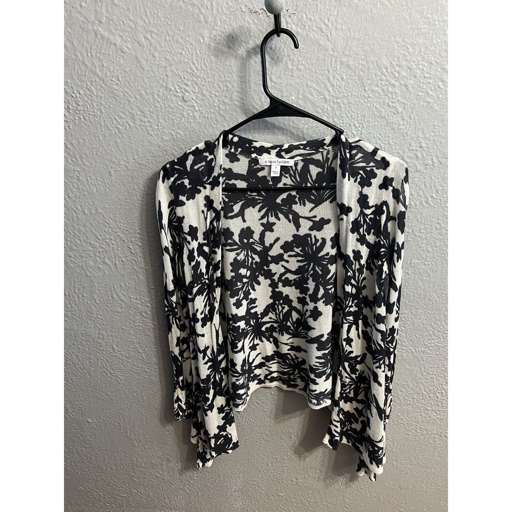 41 Hawthorn Cardigan Women's Grayish & Black‎ Size Small